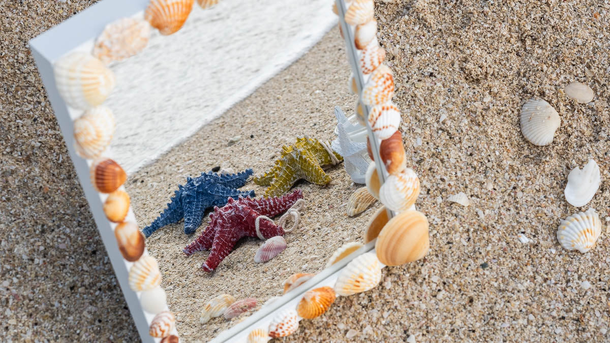 Seastory.co Seashell handmade mirror and home decor products, candle holders and seashell art