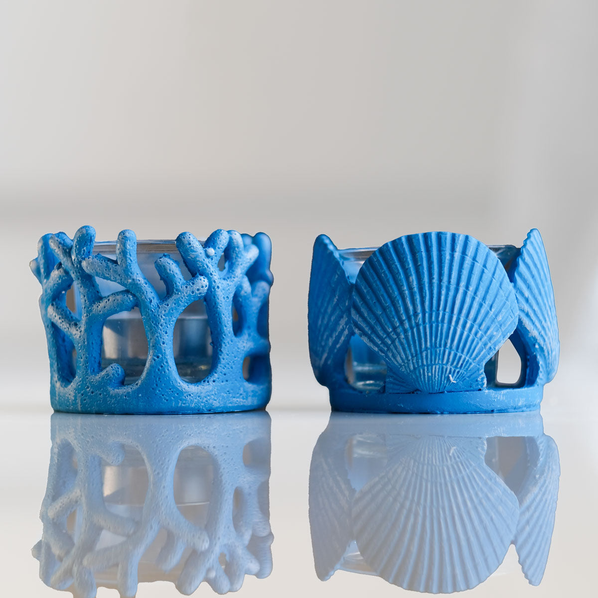 Seastory.co Seashell handmade mirror and home decor products, candle holders and seashell art